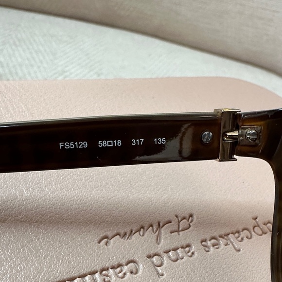 Fendi Olive Green Sunglasses with Gold Accent - Picture 10 of 10